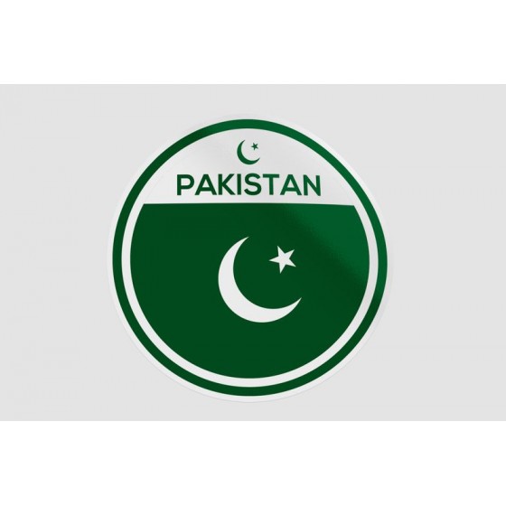 Pakistan Flag Style 65 Sticker