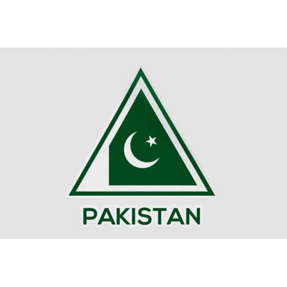 Pakistan Flag Style 66 Sticker