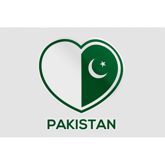 Pakistan Flag Style 68 Sticker