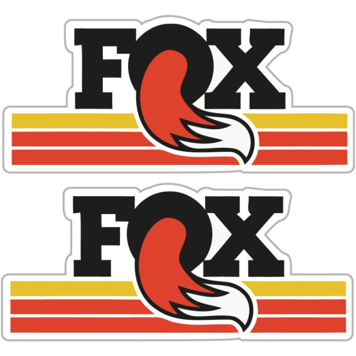 2x Fox Racing Style 18 Stickers Decals - DecalsHouse