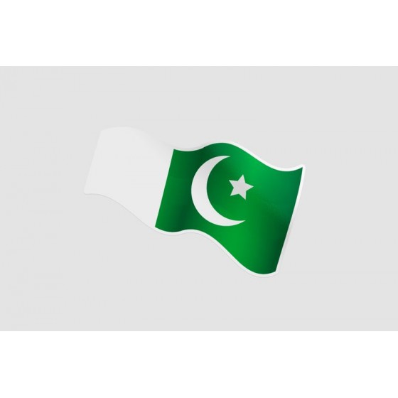 Pakistan Flag Style 7 Sticker