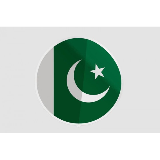 Pakistan Flag Style 76 Sticker