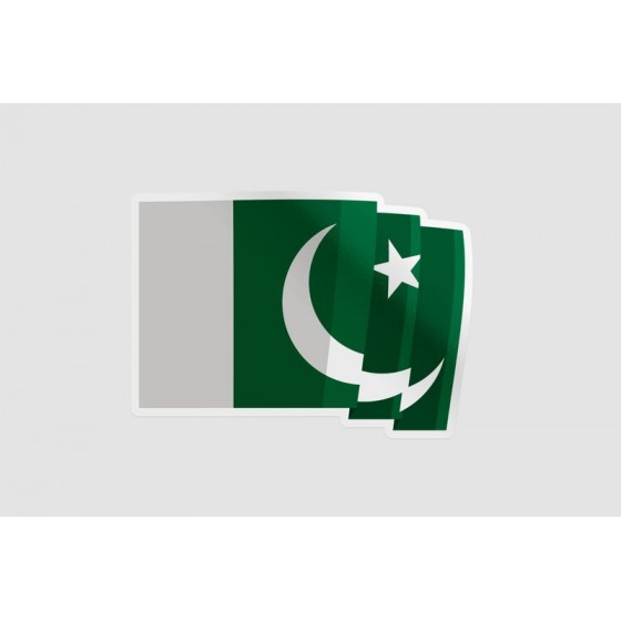 Pakistan Flag Style 78 Sticker