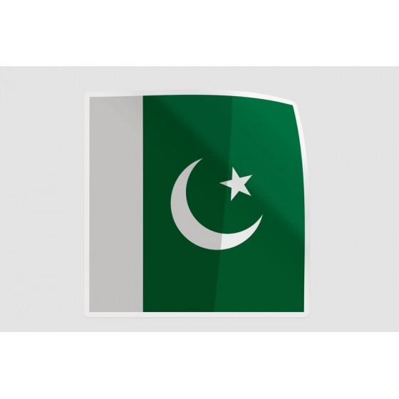 Pakistan Flag Style 79 Sticker