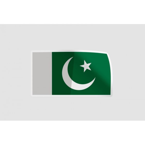 Pakistan Flag Style 80 Sticker