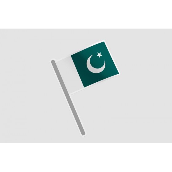 Pakistan Flag Style 81 Sticker