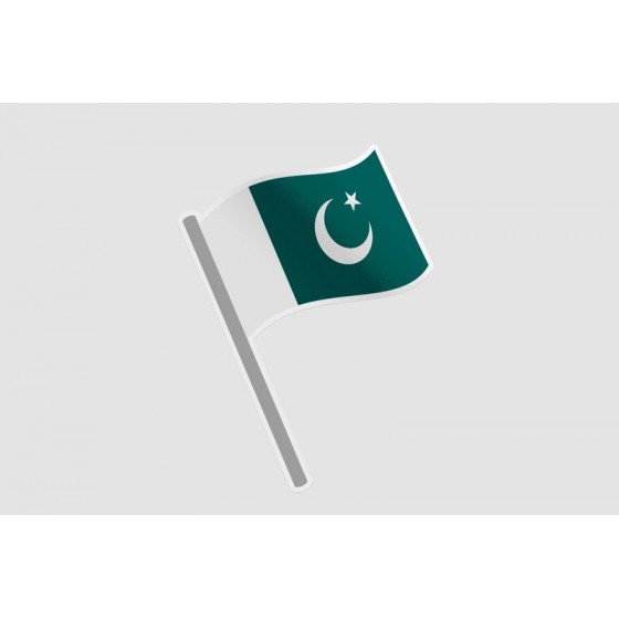 Pakistan Flag Style 82 Sticker