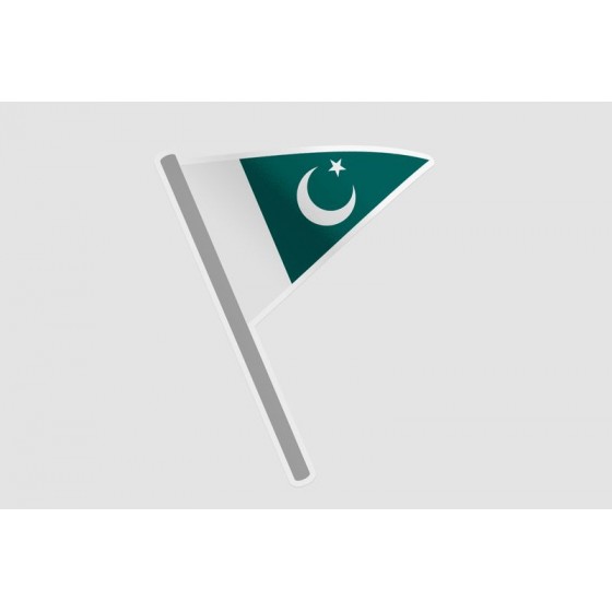 Pakistan Flag Style 83 Sticker