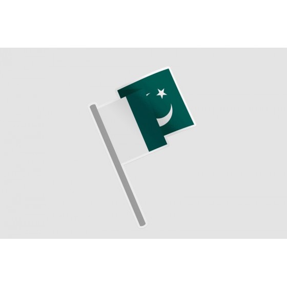 Pakistan Flag Style 87 Sticker