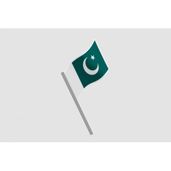 Pakistan Flag Style 88 Sticker