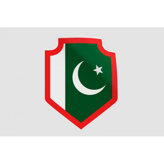 Pakistan Flag Style 92 Sticker