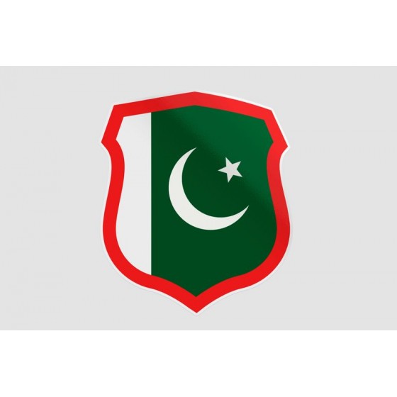 Pakistan Flag Style 93 Sticker