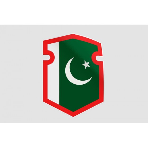 Pakistan Flag Style 95 Sticker