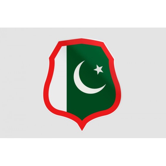 Pakistan Flag Style 96 Sticker