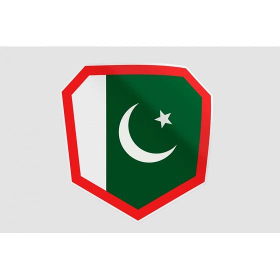 Pakistan Flag Style 98 Sticker