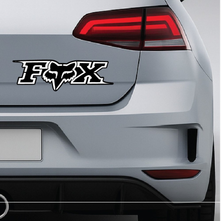 Fox Racing Stickers – MX MTB BMX Sponsor Decals (2-Pack)