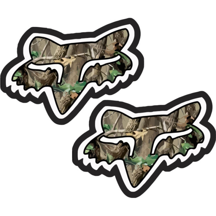 2x Fox Racing Style 5 Stickers Decals - DecalsHouse