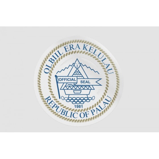 Palau National Emblem Sticker
