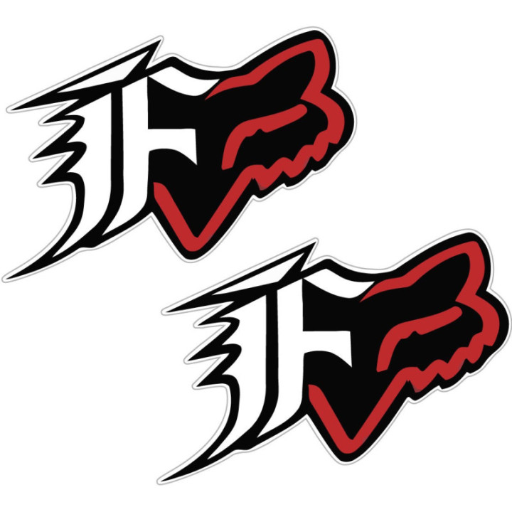 2x Fox Racing Style 8 Stickers Decals - DecalsHouse