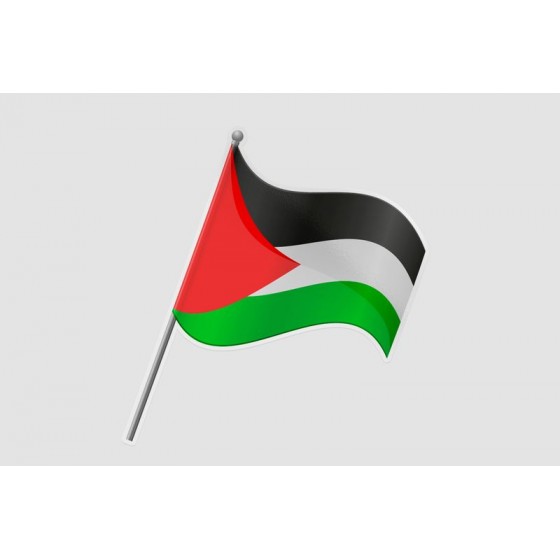 Palestine Flag Style 4 Sticker