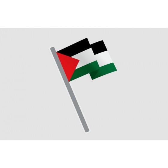 Palestine Flag Style 5 Sticker