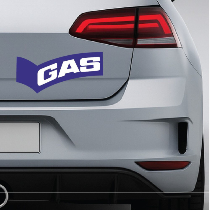 GAS Racing Stickers – Vintage Motorsport Bodywork Decals (2-Pack)