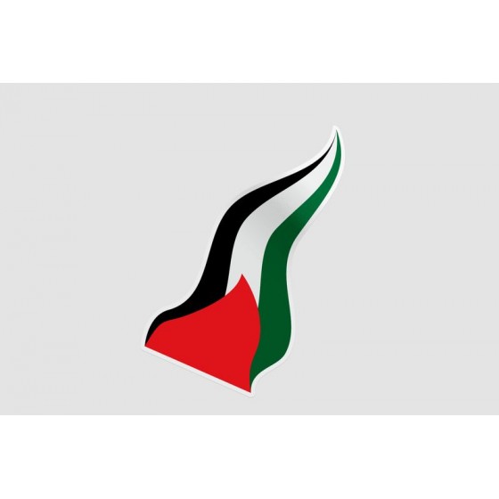 Palestine Flag Style 9 Sticker