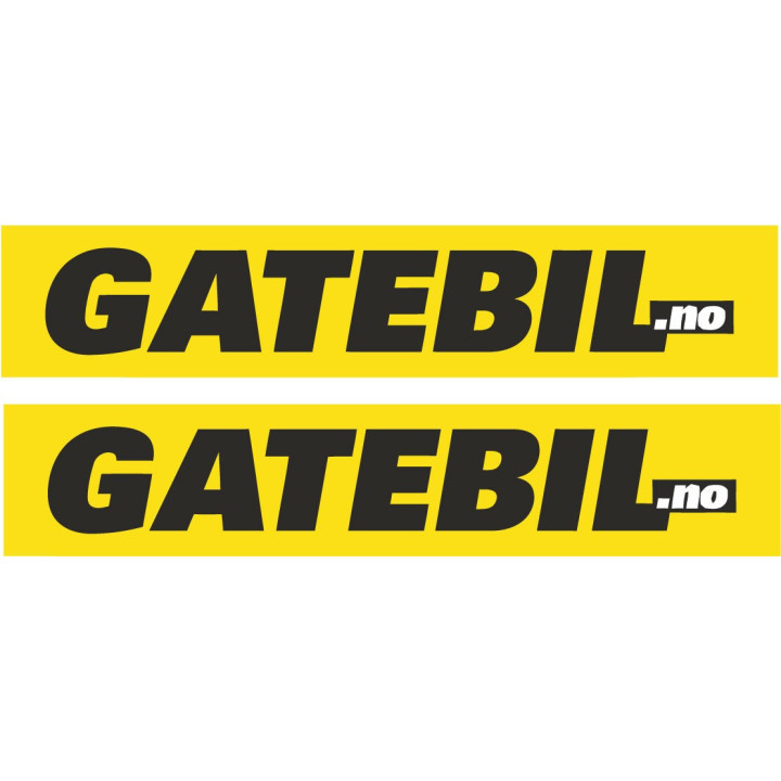 Gatebil Stickers – Scandinavian Drift Festival Race Car Decals (2-Pack)