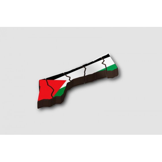 Palestine Map Style 2 Sticker