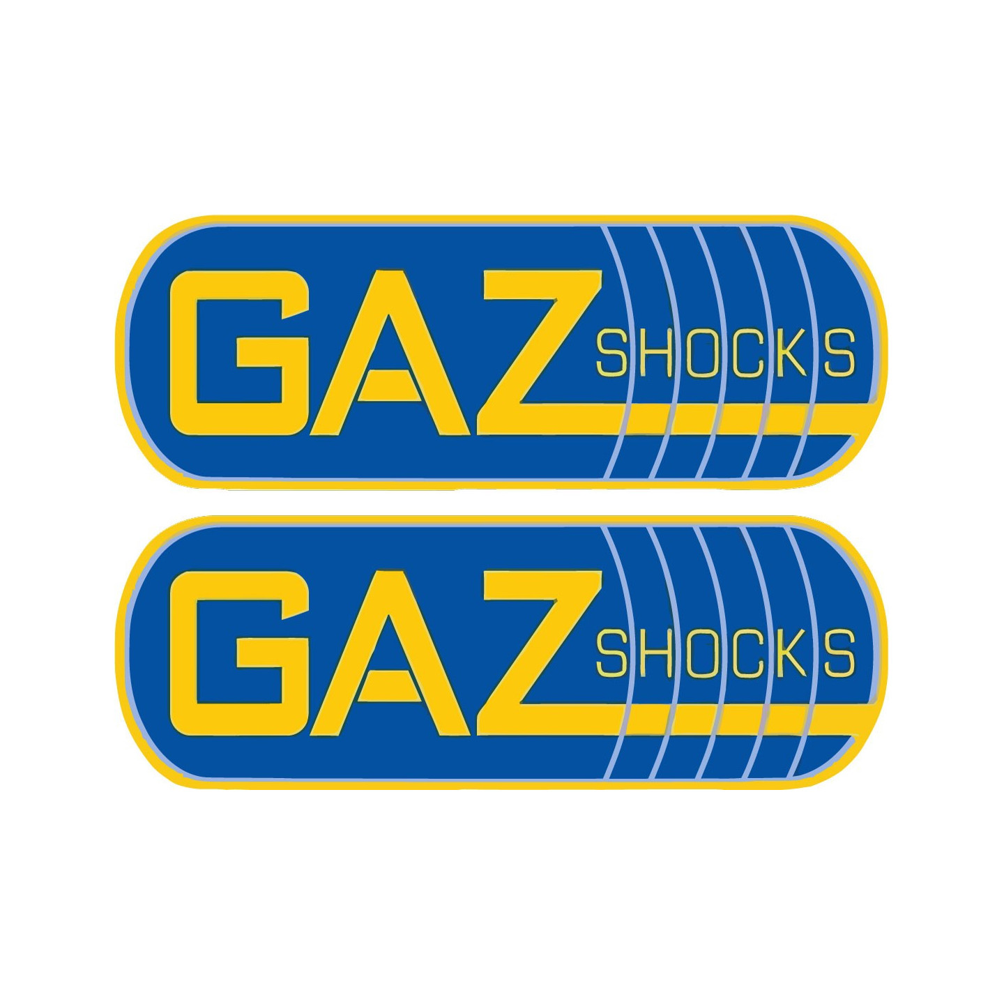 GAZ Shocks Stickers – Motorsport Suspension Decals (2-Pack)