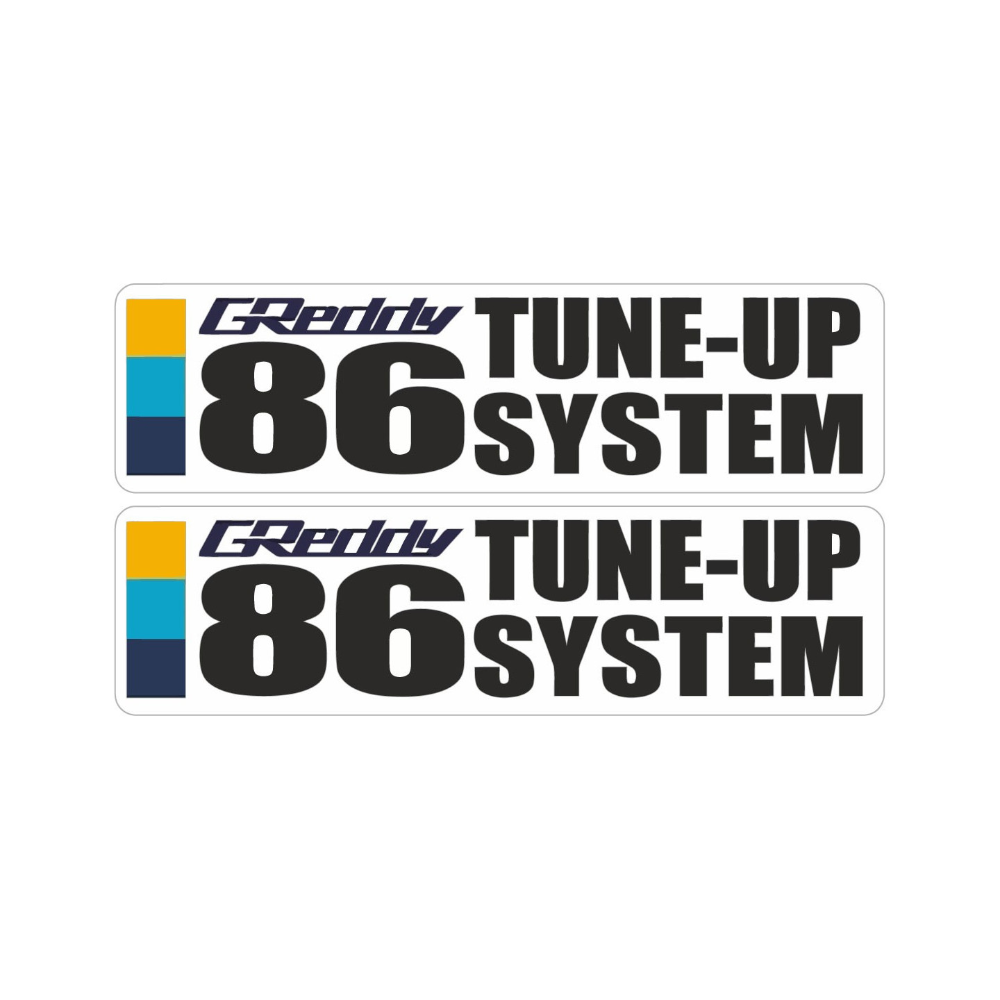 2x Greddy 86 Stickers Decals - DecalsHouse