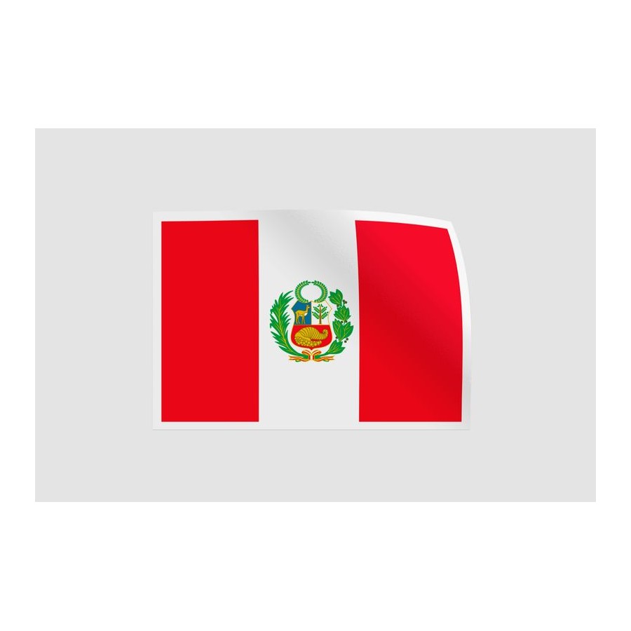 Peru Flag Sticker - DecalsHouse