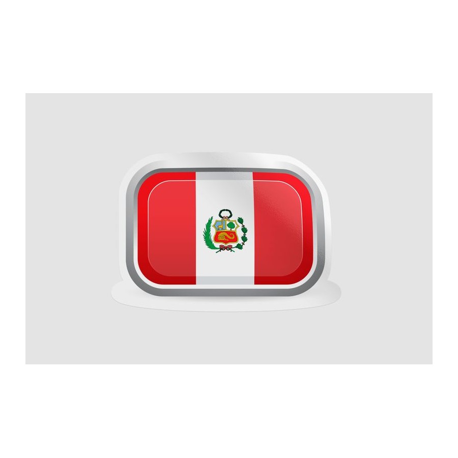 Peru Flag Style 113 Sticker - DecalsHouse