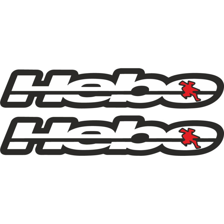 2x Hebo Stickers Decals - DecalsHouse