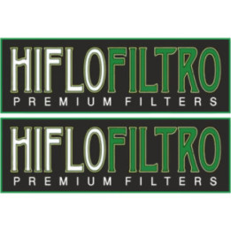 2x Hiflo Filtro Stickers Decals - DecalsHouse