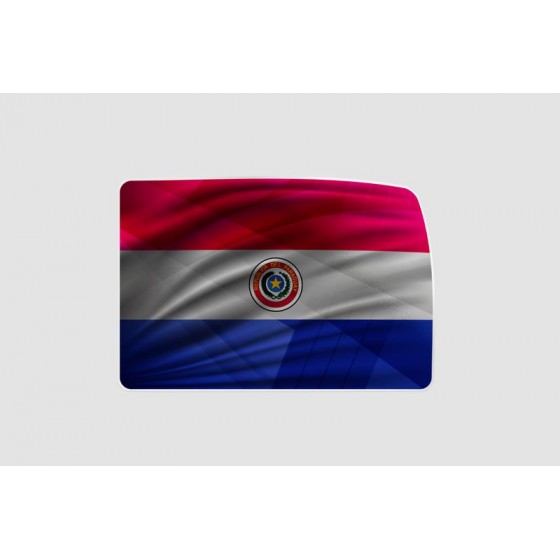Peru Flag Style 157 Sticker