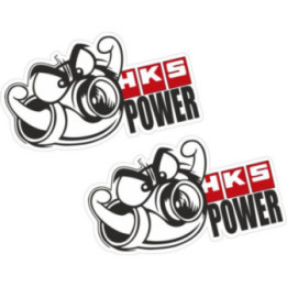 2x Hks Power Style 2 Stickers Decals - DecalsHouse