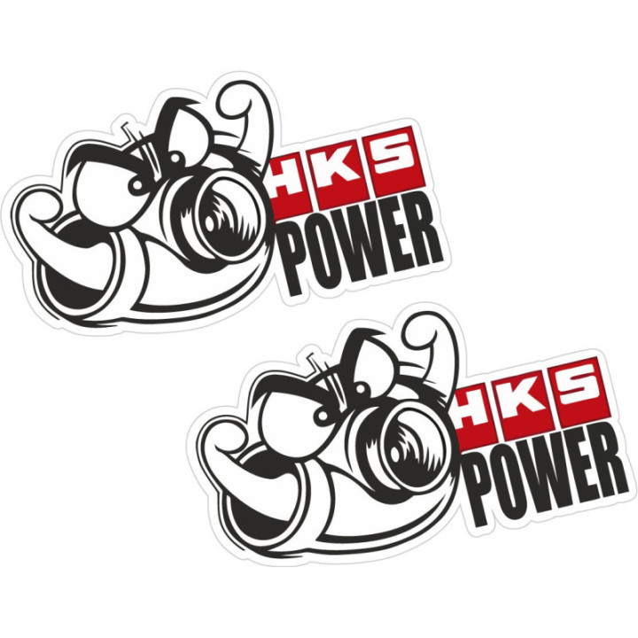2x Hks Power Style 2 Stickers Decals - DecalsHouse