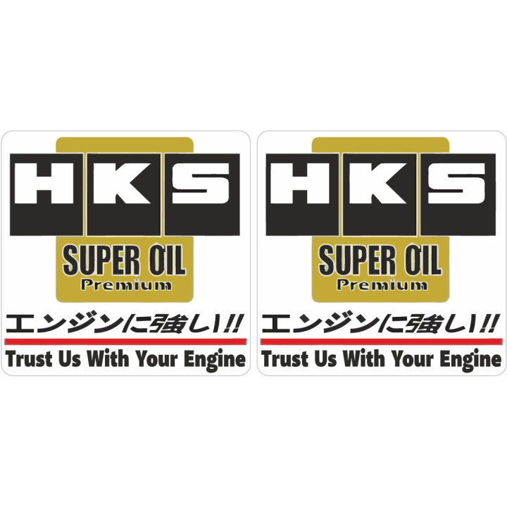 2x Hks Super Oil Premium Stickers Decals - DecalsHouse