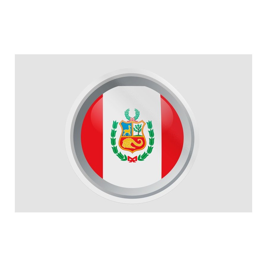 Peru Flag Style 41 Sticker - DecalsHouse