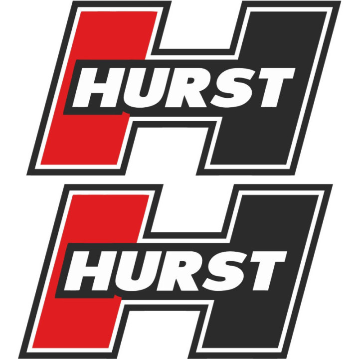 Hurst Stickers – American Muscle Drag Racing Shifter Decals (2-Pack)