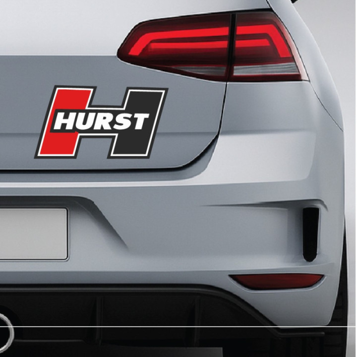 Hurst Stickers – American Muscle Drag Racing Shifter Decals (2-Pack)