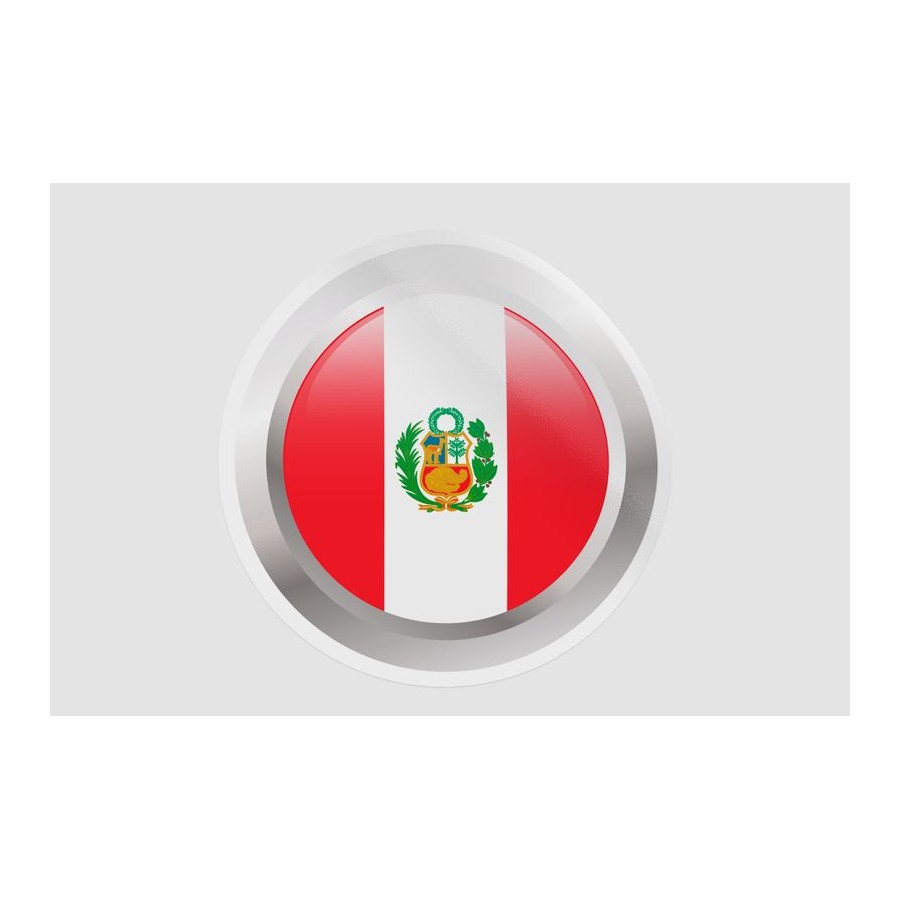 Peru Flag Style 73 Sticker - DecalsHouse