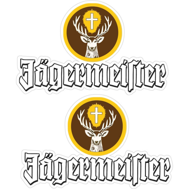 2x Jagermeister Stickers Decals - DecalsHouse