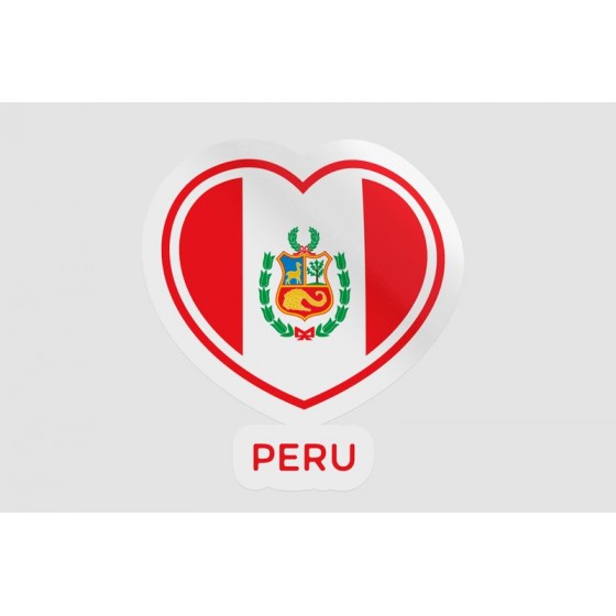 Peru Flag Style 81 Sticker