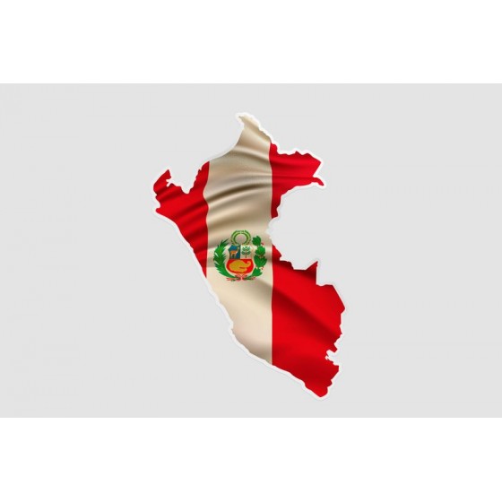 Peru Map Sticker