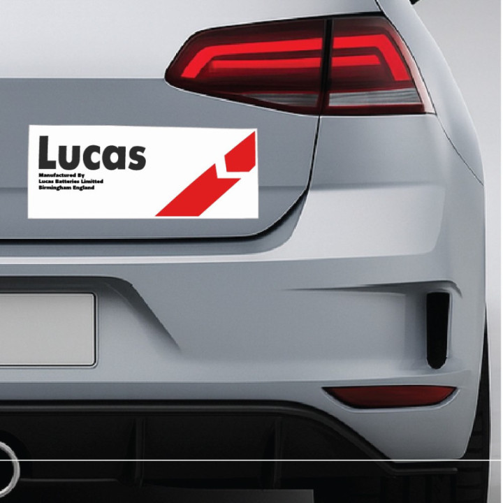 2x Lucas Car Batteries Ltd Stickers Decals - DecalsHouse