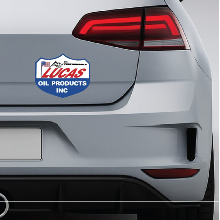 Lucas Oil Stickers – Motorsport Sponsor Car Bike Decals (2-Pack)