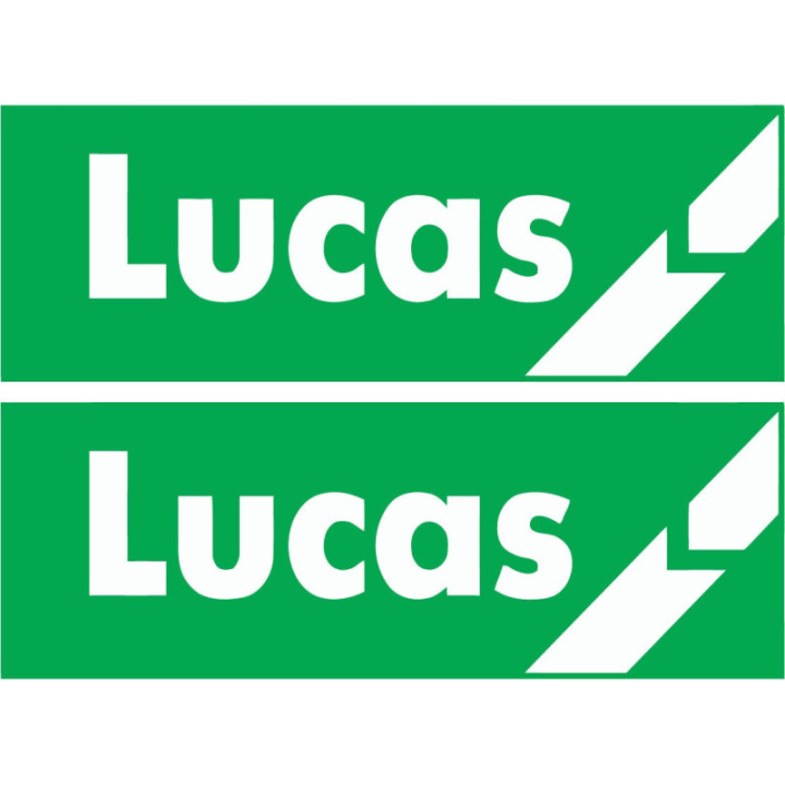 Lucas Racing Stickers – Classic British Motorsport Decals (2-Pack)