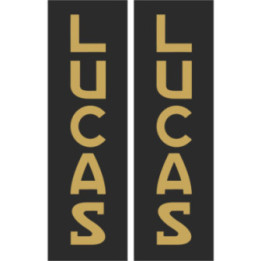2x Lucas Style 3 Stickers Decals - DecalsHouse